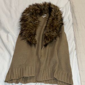 Show me your mumu tan fur vest never worn